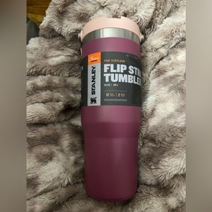 Raspberry Stanley flip straw tumbler